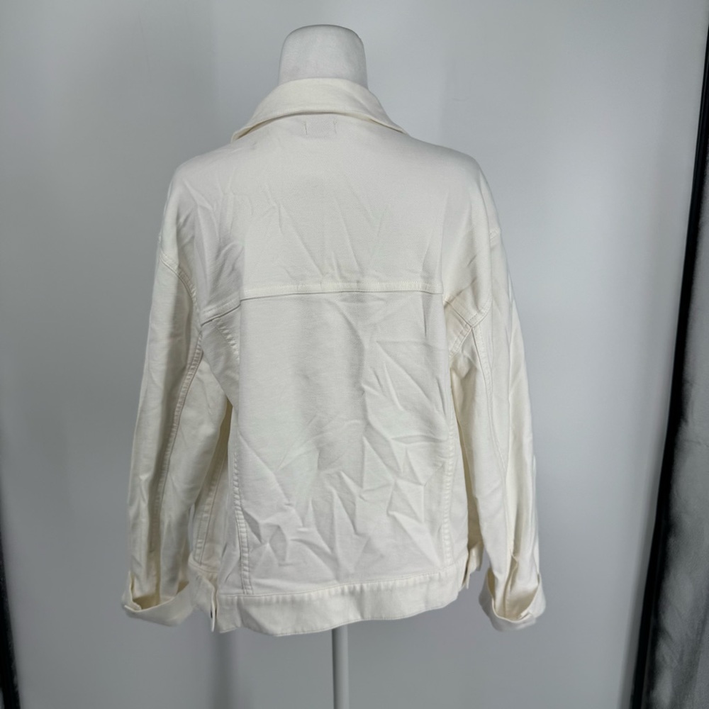 Faherty  Women's White Denim Jacket - Picture 10 of 13
